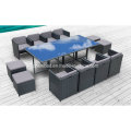 Outdoor Tisch &amp; Stühle für Garten mit Aluminium / SGS (8219-5 GRAU)